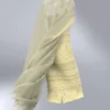 فستان أصفر مع وشاح
