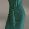 فستان مخمل ستريتش بربطة حزام