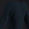 فستان من الصوف باللون الكحلي
