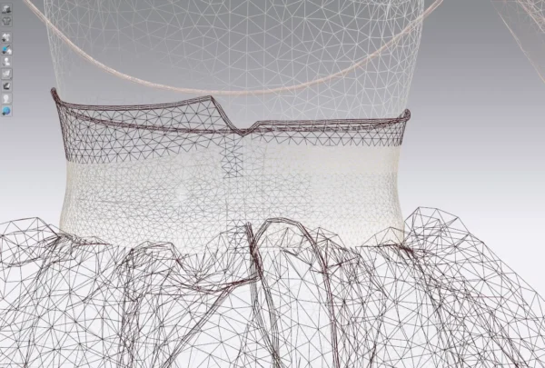 Layered dress with an Arabic Sadu print_Custom_View_22 فستان متعدد الطبقات بطبعة سدو عربي