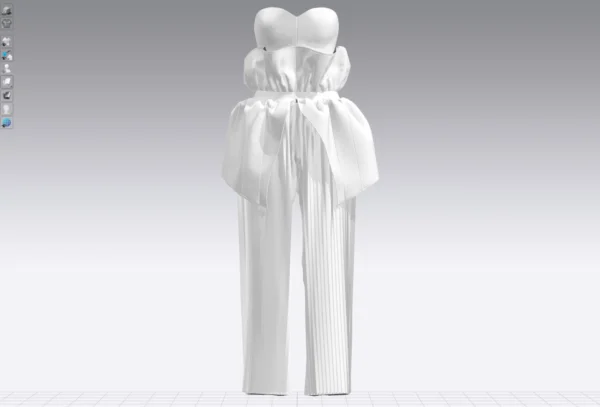 Womens black jumpsuit with an Arabic sadu print_Custom_View_10 جمبسوت أسود نسائي بطبعة السدو العربية