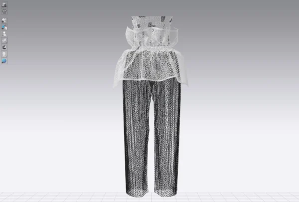 Womens black jumpsuit with an Arabic sadu print_Custom_View_20 جمبسوت أسود نسائي بطبعة السدو العربية