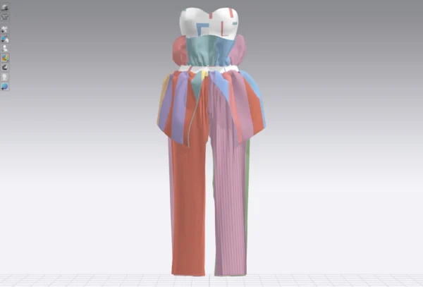 Womens black jumpsuit with an Arabic sadu print_Custom_View_22 جمبسوت أسود نسائي بطبعة السدو العربية