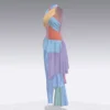 جمبسوت نسائي رمادي بطبعة السدو العربية