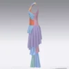 جمبسوت نسائي رمادي بطبعة السدو العربية