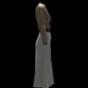 سترة نسائية مع تنورة بيضاء