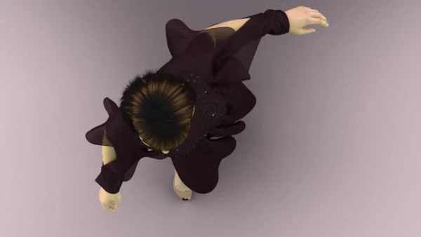 Burgundy Jeweled Evening Dress With Lace_13 فستان سهرة عنابي مرصع بالجواهر مع دانتيل