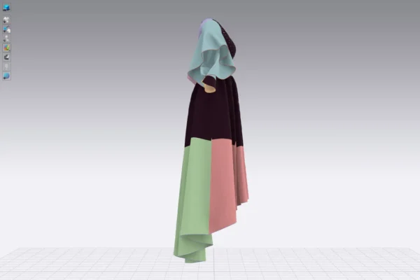 Burgundy Jeweled Evening Dress With Lace_22 فستان سهرة عنابي مرصع بالجواهر مع دانتيل