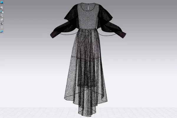 Burgundy Jeweled Evening Dress With Lace_27 فستان سهرة عنابي مرصع بالجواهر مع دانتيل